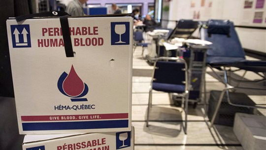 Héma-Québec s'inquiète du déclin du nombre de jeunes qui vont donner du sang