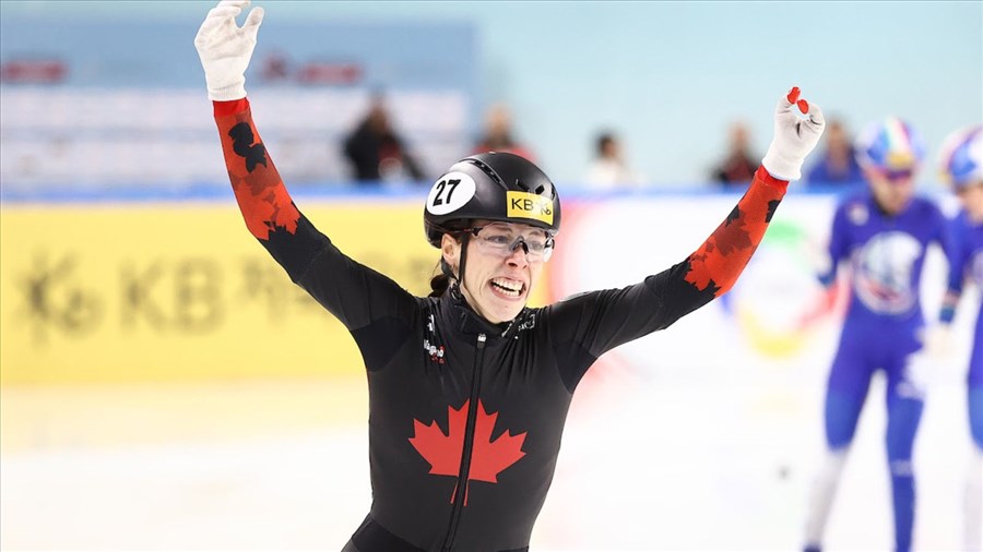 La patineuse Florence Brunelle remporte une médaille d'or à Tilburg